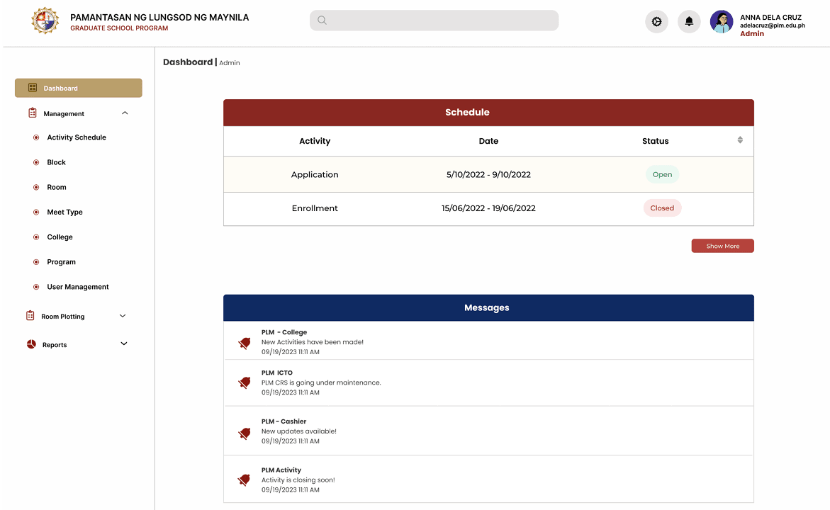 CRS Grad Screenshot
